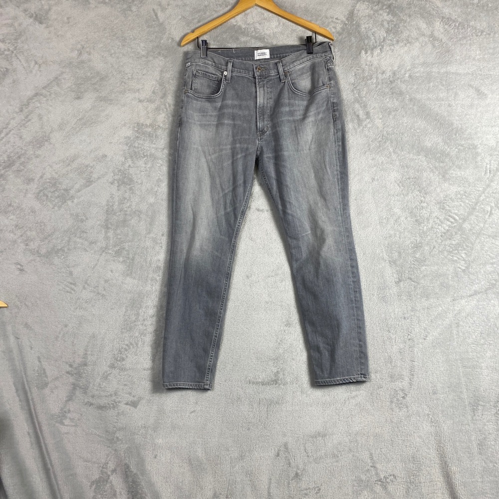 Citizens of Humanity Grey Straight Leg Jeans Size 31 Mid Rise Casual